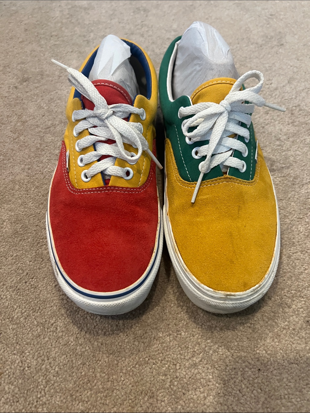 Vans Mismatched Rare Collectible Sneakers 9m 105 W Y2k Collectible Shoes Guc